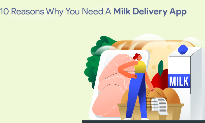 milk delivery app development