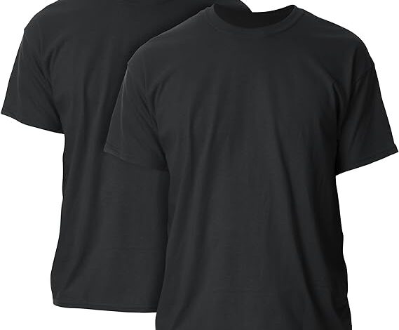 blank black tee