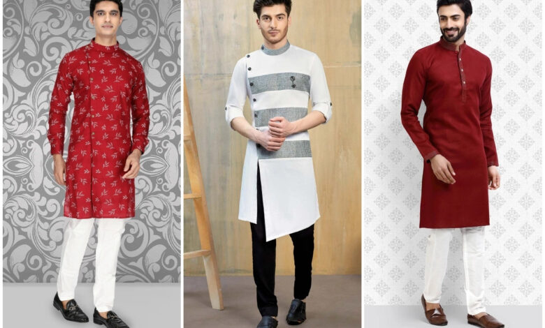 Different Types of Kurta Pajamas for Men to Wear at a Wedding Event