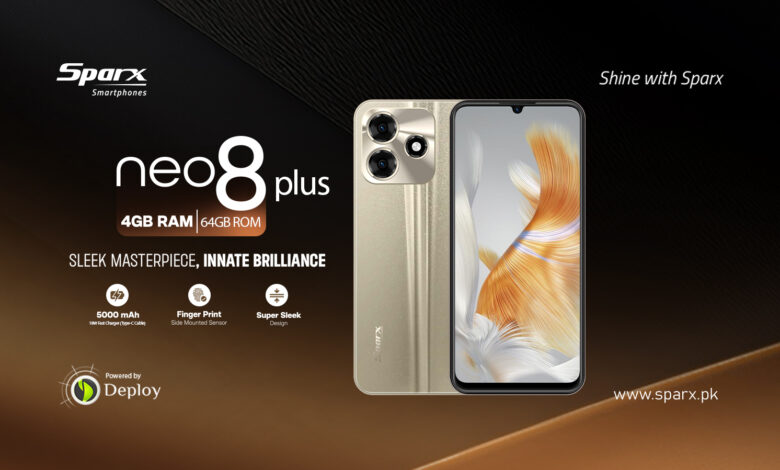 Sparx neo 8 plus Best Mobile Under 25000 in Pakistan 