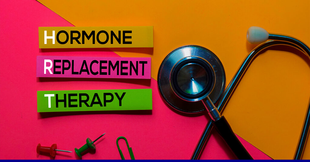 a stethoscope and written hormone replacmwnt therapy