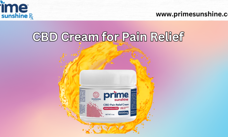 CBD Cream for Pain Relief
