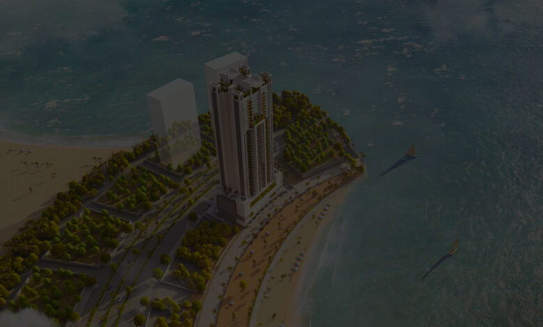 Saima HMR Waterfront master plan showcasing modern luxury living.