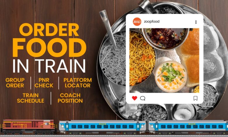 Railway food delivery in train